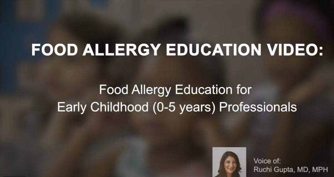 Early Childhood and Food Allergies- Teacher Video in English