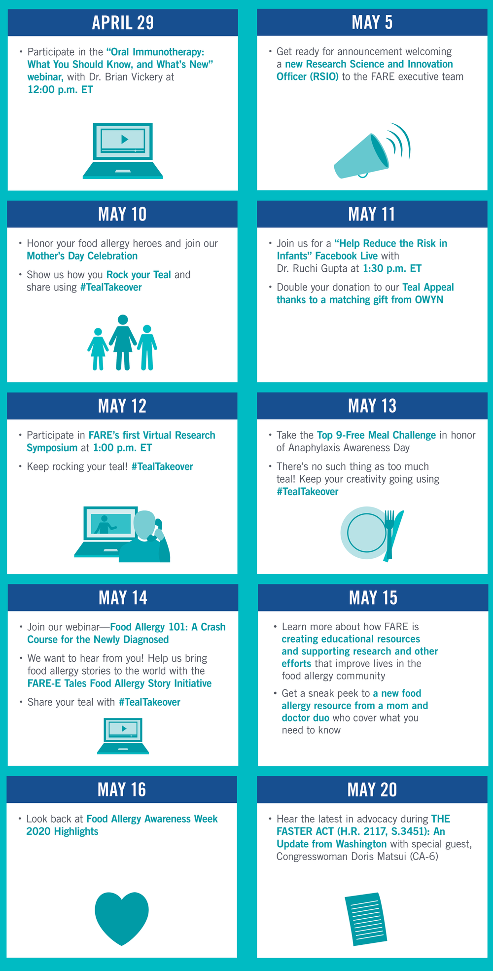 FAAW Events Calendar