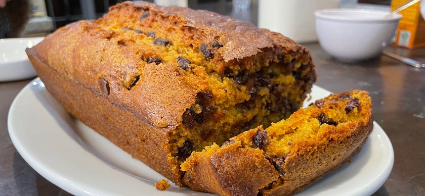 Chocolate Chip Pumpkin Bread