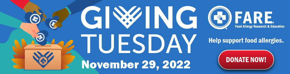 Giving Tuesday - Help Support Food Allergies