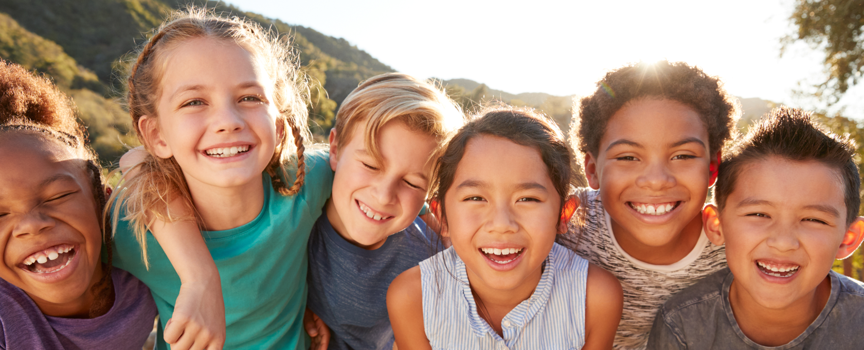 Group of kids smiling