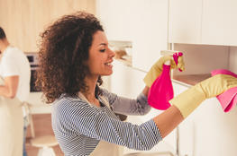 Woman Cleaning