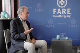 Professor Gideon Lack and Sung Poblete, PhD, RN, CEO of FARE 