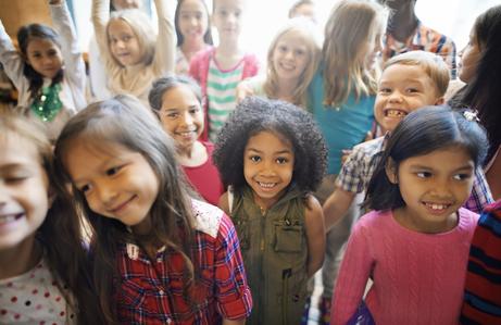 group of children smiling