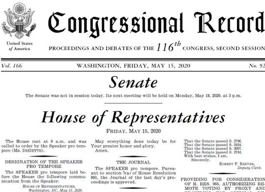 Congressional record