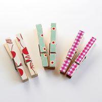 Decorated clothespins Mod Podge Rocks Blog