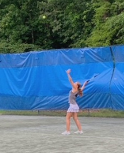 Abby Playing Tennis