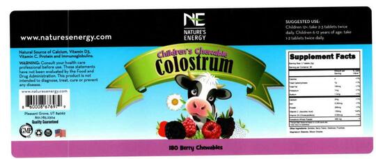 Children’s Chewable Colostrum