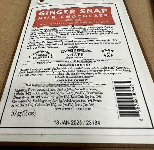 Ginger snap cookies