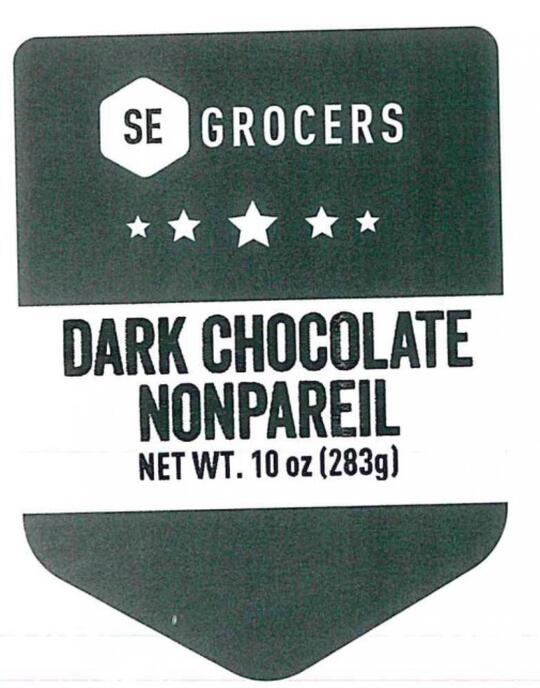 Dark chocolate nonpareils