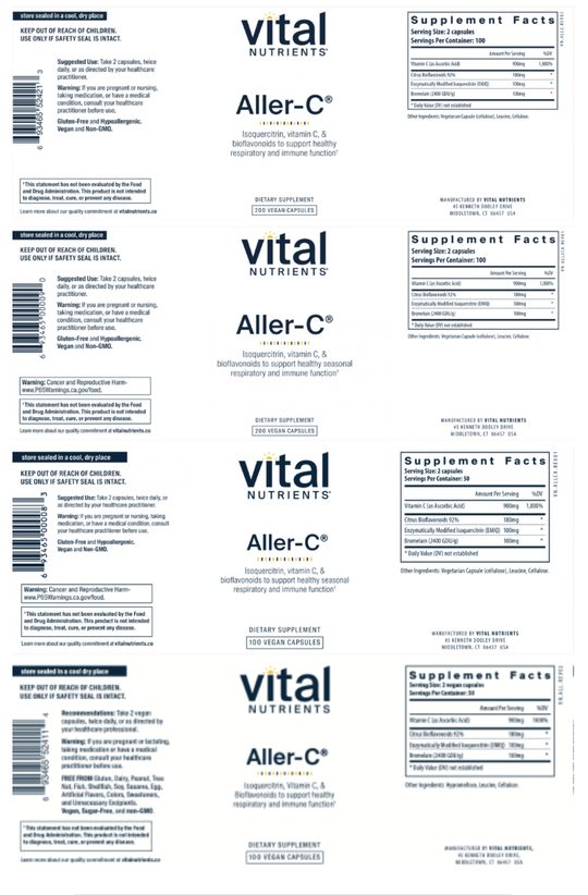 Vital labels 