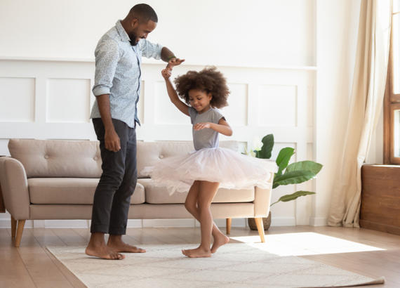 Dad and daughter