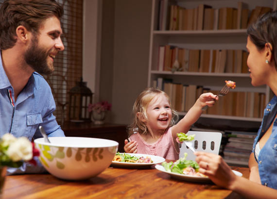 family eating