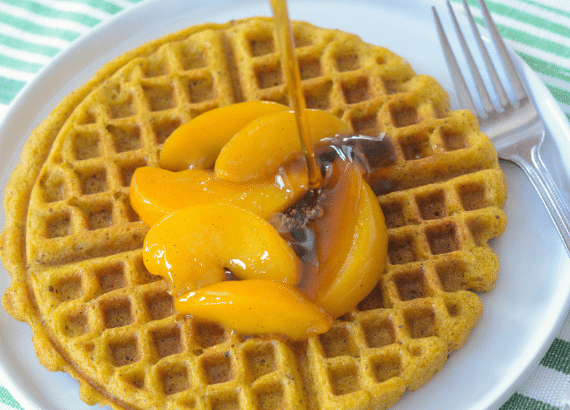 Peaches and Waffles