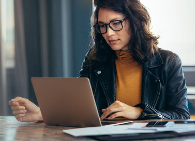 Woman on laptop