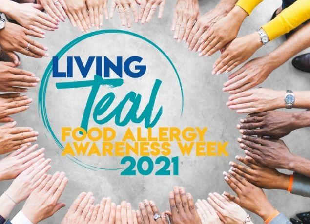Food Allergy Awareness Week Logo with hands circling it