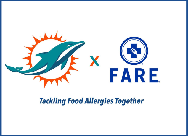 FARE X Dolphins "We are Tackling Food Allergies Together"