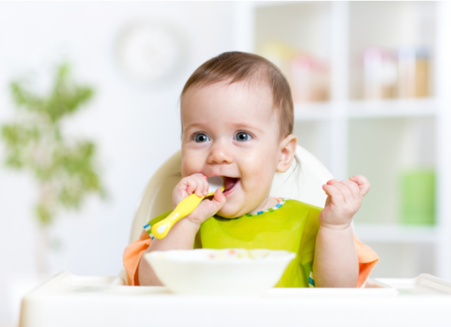 baby eating