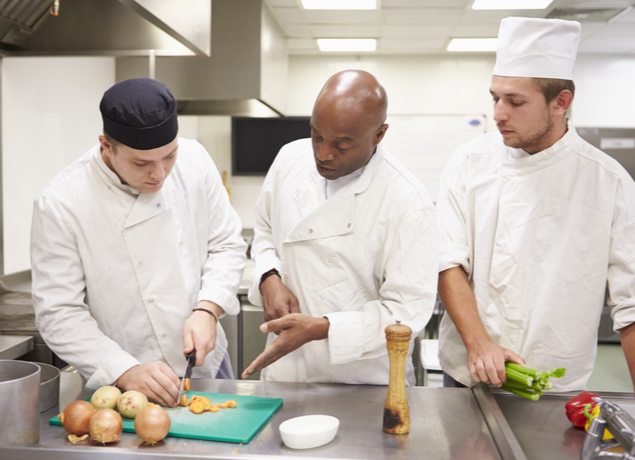 People cooking