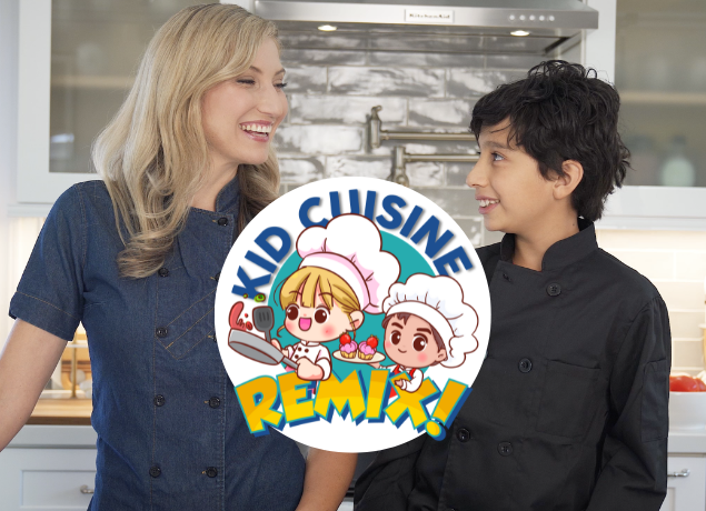 Leslie, Zacky, and the Kid Cuisine Remix Logo