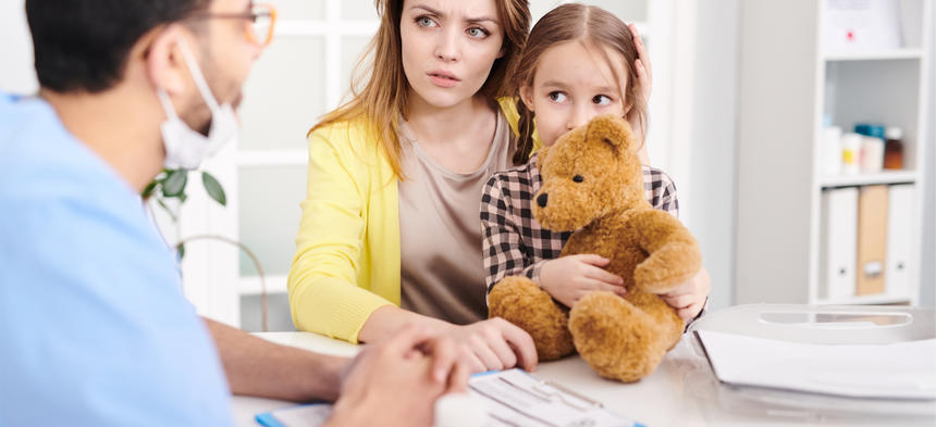 concerned mom and doctor