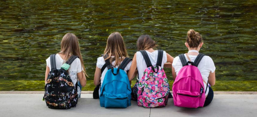 girls by water