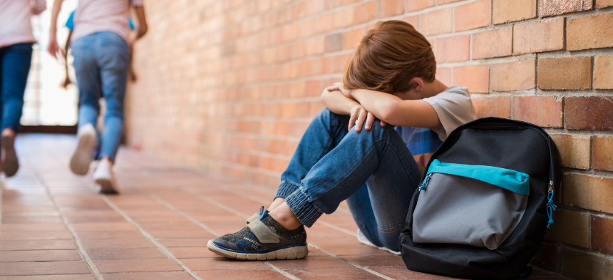 Boy being bullied